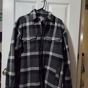 Duluth Trading Co Black and White Plaid Men's Jacket